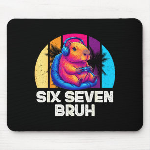 67 Capybara Lustig Six Seven Bruh Capybara Video G Mousepad