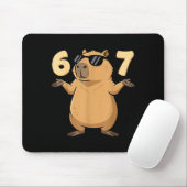 67 Capybara Meme 6 7 Ästhetik für Kinder junge Erw Mousepad (Mit Mouse)