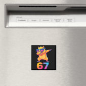 67 Capybara Sechs Sieben Meme Tier Coole Capybara Magnet (In Situ (Geschirrspüler))