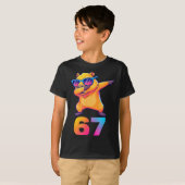 67 Capybara Six Seven Meme Animal Cool Capybara Da T-Shirt (Vorne ganz)