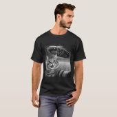67 Cat Selfie With Alien Ufos Funny Cat Six Seven T-Shirt (Vorne ganz)