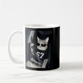 67 Cat Wearing Sungles Gen Alpha Funny Six Seven 6 Kaffeetasse (Links)