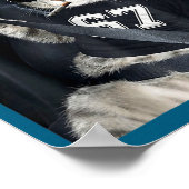 67 Cat Wearing Sungles Gen Alpha Smoking Cat  Poster (Ecke)