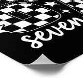67 Checkered Six Seven Meme 6 7 Gen Alpha Teacher Poster (Ecke)