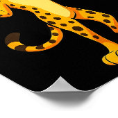 67 Cheetah Meme Six Seven Hands Motion Kids Teens Poster (Ecke)