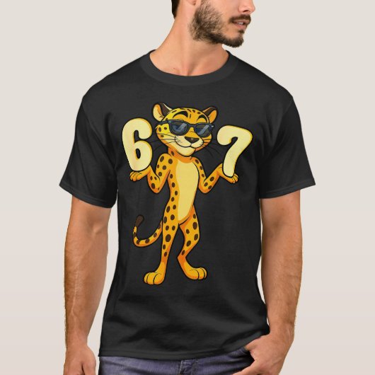 67 Cheetah Meme Six Seven Hands Motion Kids Teens  T-Shirt (Vorderseite)