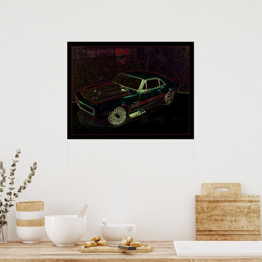 "67" Chevy Camaro Poster (Küche)