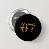 67 Chicken Nuggets Six Seven Button (Vorne & Hinten)