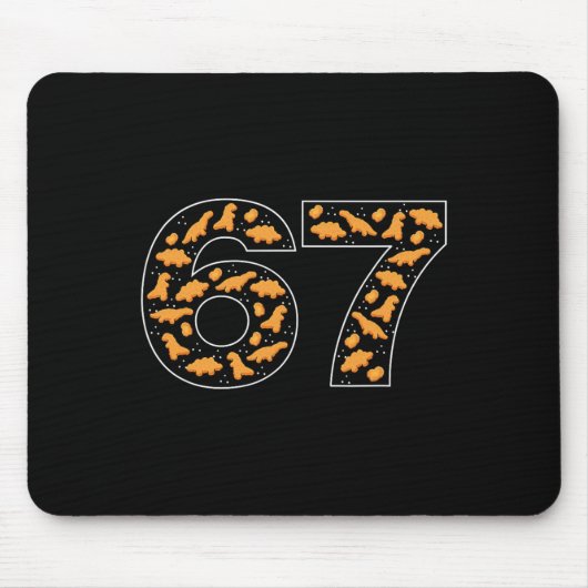 67 Chicken Nuggets Six Seven  Mousepad (Vorne)
