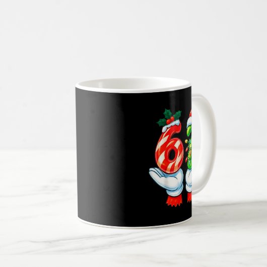 67 Christmas 67 Meme Gen Alpha Slang Candy Cane Xm Kaffeetasse (VorderseiteRechts)