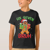 67 Christmas 6 7 Meme Gingerbread Man  T-Shirt (Vorderseite)