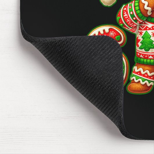 67 Christmas 6 7 Meme Gingerbread Man Xmas Pajamas Mousepad (Ecke)