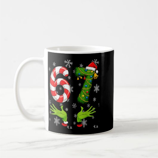 67 Christmas 6 7 Meme Pajamas 67 Bruh Slang Kaffeetasse (Links)