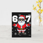 67 Christmas 6 7 Meme Pajamas 67 Bruh Slang Karte (Gelbe Blume)