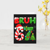 67 Christmas 6 7 Meme Pajamas 67 Bruh Slang Karte (Gelbe Blume)