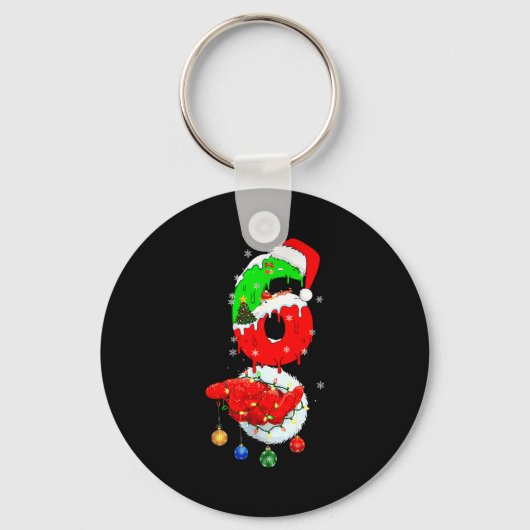 67 Christmas 6 7 Meme Pajamas Holiday Gen Alpha Sl Schlüsselanhänger (Vorderseite)