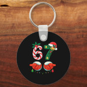 67 Christmas 6 7 Meme Pajamas  Schlüsselanhänger (Vorderseite)