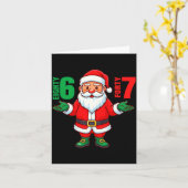67 Christmas 6 7 Meme Six Seven Funny Santa Xmas 8 Karte (Gelbe Blume)