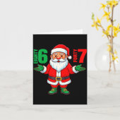 67 Christmas 6 7 Meme Six Seven Funny Santa Xmas 8 Karte (Gelbe Blume)