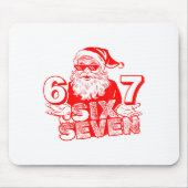 67 Christmas 6 7 Meme Six Seven Funny Santa Xmas B Mousepad (Vorne)