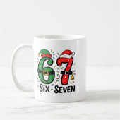 67 Christmas 6 7 Meme Six Seven Xmas Kaffeetasse (Links)