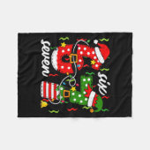 67 Christmas 6 7 Santa Elf 6-7 Pajamas Six Seven K Fleecedecke (Vorderseite (Horizontal))