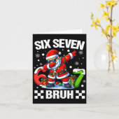 67 Christmas 6 7 Six Seven Bruh Xmas Holiday Gen A Karte (Gelbe Blume)