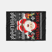 67 Christmas 6 7 Six Seven Bruh Xmas Santa Sweater Fleecedecke (Vorderseite (Horizontal))