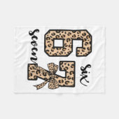 67 Christmas 6 7 Six Seven Meme 67 Leopard Cheetah Fleecedecke (Vorderseite (Horizontal))