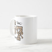 67 Christmas 6 7 Six Seven Meme 67 Leopard Cheetah Kaffeetasse (Vorderseite Links)