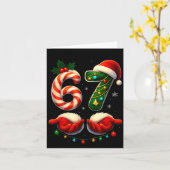 67 Christmas Couple Pajamas Matching Holidays Six Karte (Gelbe Blume)