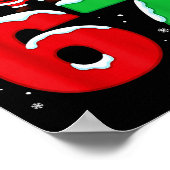 67 Christmas Dabbing Santa Snowman Funny Six Seven Poster (Ecke)