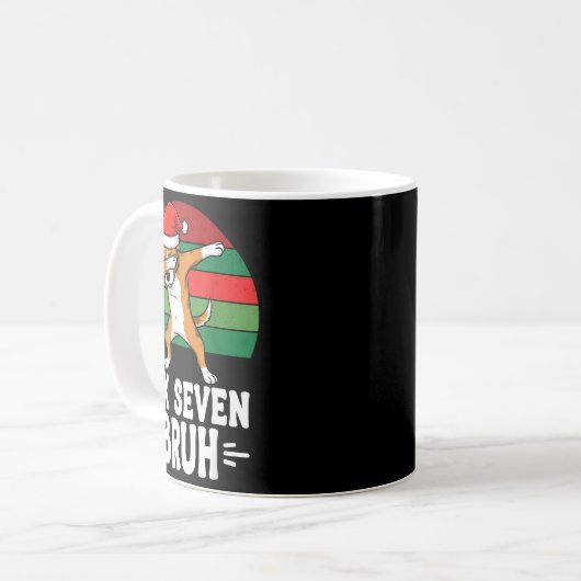 67 Christmas Funny 67 Brainrot Youth Kids Dog 67  Kaffeetasse (Vorderseite Links)