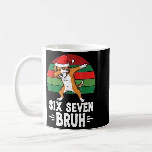 67 Christmas Funny 67 Brainrot Youth Kids Dog 67  Kaffeetasse (Links)
