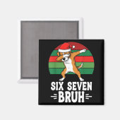 67 Christmas Funny 67 Brainrot Youth Kids Dog 67 Magnet (Vorderseite/Rückseite)