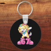 67 Christmas Funny 67 Brainrot Youth Kids Dog 67 Schlüsselanhänger (Vorderseite)