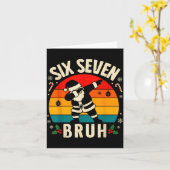 67 Christmas Funny 67 Meme Youth Kids Dabbing Sant Karte (Gelbe Blume)