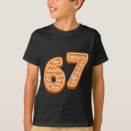 67 Christmas Funny 6 7 Gingerbread Six Seven Xmas  T-Shirt (Vorderseite)