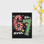 67 Christmas Funny 6 7 Meme Six Seven Xmas Boys Ki Karte (Gelbe Blume)