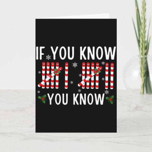 67 Christmas Funny If You Know You Know Six Seven Karte (Vorderseite)