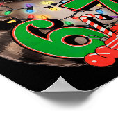 67 Christmas Funny Raccoon Festive 6-7 Meme Boys G Poster (Ecke)