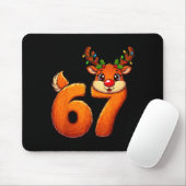 67 Christmas Funny Reindeer Bruh Meme Pajamas Wome Mousepad (Mit Mouse)