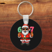 67 Christmas Funny Six Seven Ice Cream Meme 67 Chr Schlüsselanhänger (Vorderseite)
