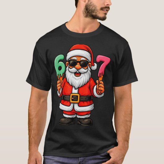 67 Christmas Funny Six Seven Ice Cream Meme 67 Chr T-Shirt (Vorderseite)
