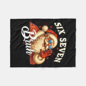 67 Christmas Funny Six Seven Meme 6 7 Santa Claus Fleecedecke (Vorderseite (Horizontal))