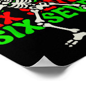 67 Christmas Funny Six Seven Meme Brainrot Dabbing Poster (Ecke)