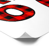 67 Christmas Funny Six Seven Meme Brainrot Plaid S Poster (Ecke)