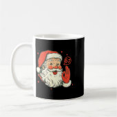 67 Christmas Funny Six Seven Meme Brainrot Santa C Kaffeetasse (Links)