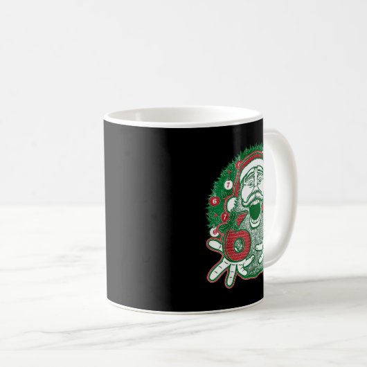 67 Christmas Funny Six Seven Meme Brainrot Santa C Kaffeetasse (VorderseiteRechts)