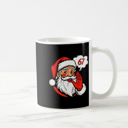 67 Christmas Funny Six Seven Meme Brainrot Santa C Kaffeetasse (Rechts)